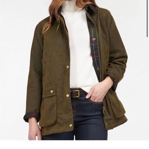 Barbour Acorn Waxed Cotton Jacket in Olive